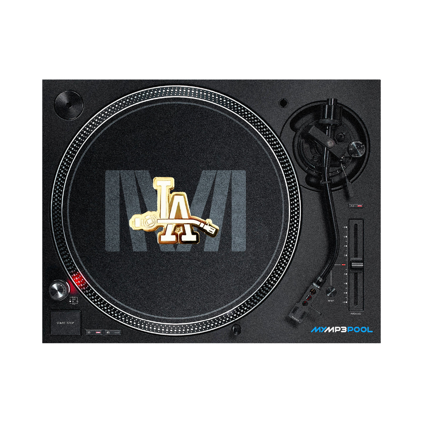 LA Tone Arm Lapel Pin