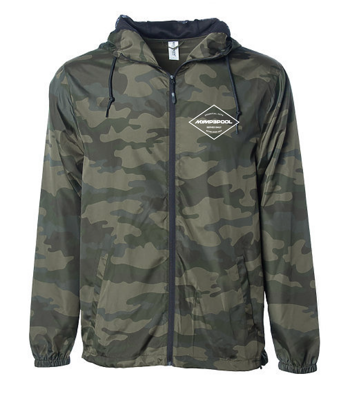 MMP Diamond Windbreaker Zip Up Jacket