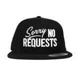 Sorry No Requests Snapback Hat (Grey/White)