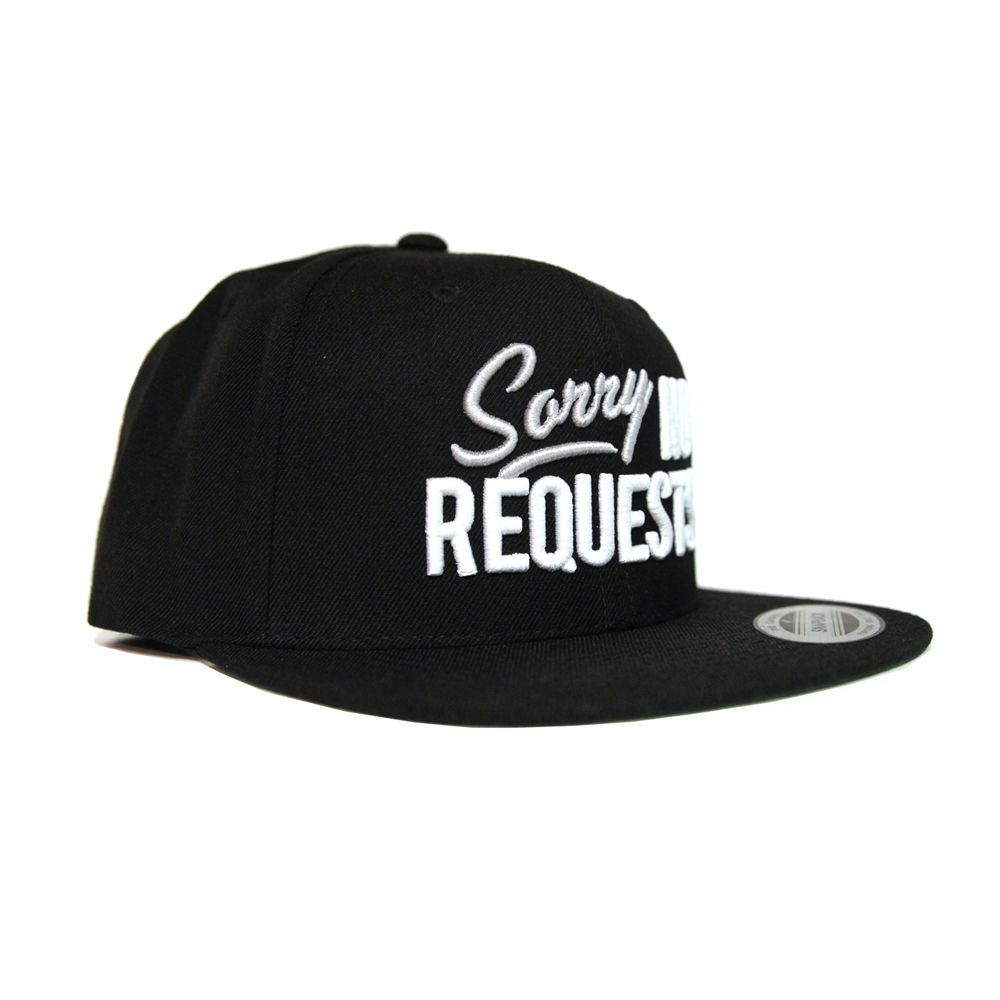 Sorry No Requests Snapback Hat (Grey/White)