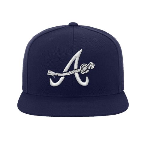 ATL Tone Arm Snapback Hat (Navy)