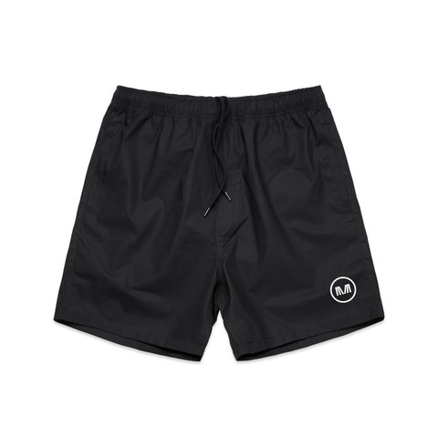 MMP Logo Beach Shorts (Black)