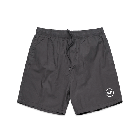 MMP Logo Beach Shorts (Grey Stone)